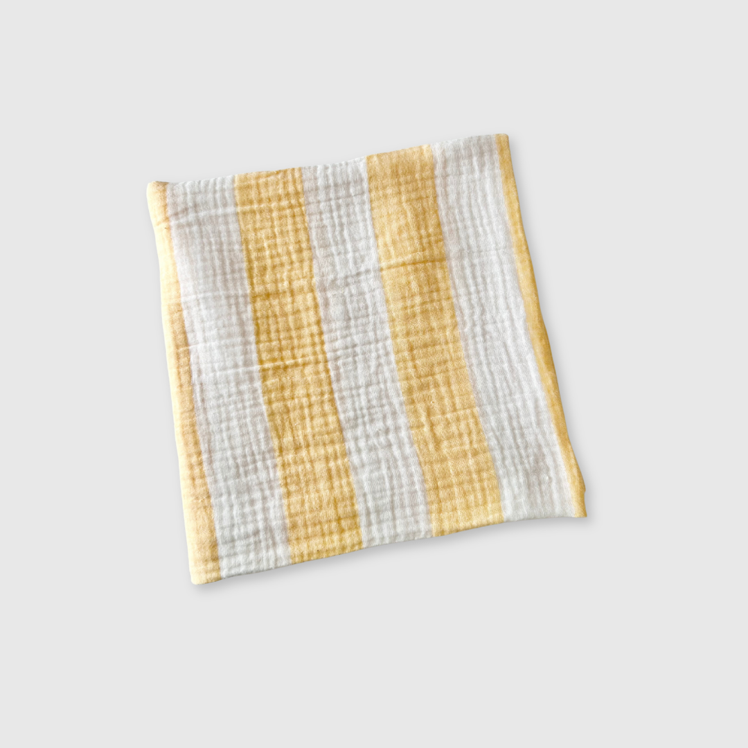 Muslin Blanket - Daffodil Stripes