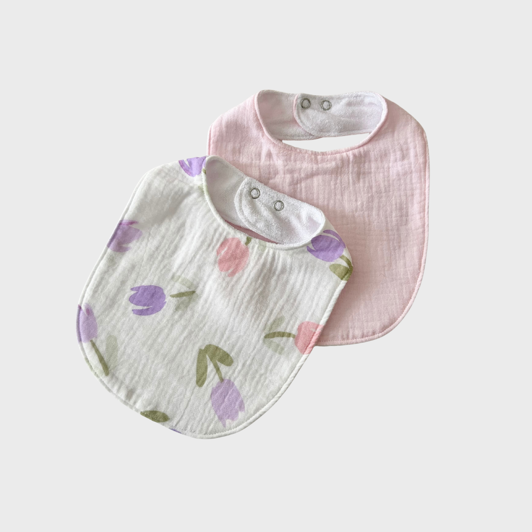 Baby Bibs - Pack of 2 - Tulips