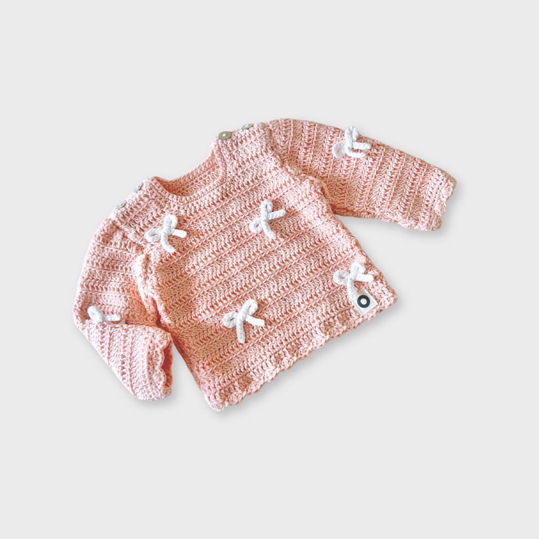 Baby Bow Jersey - Petal Pink