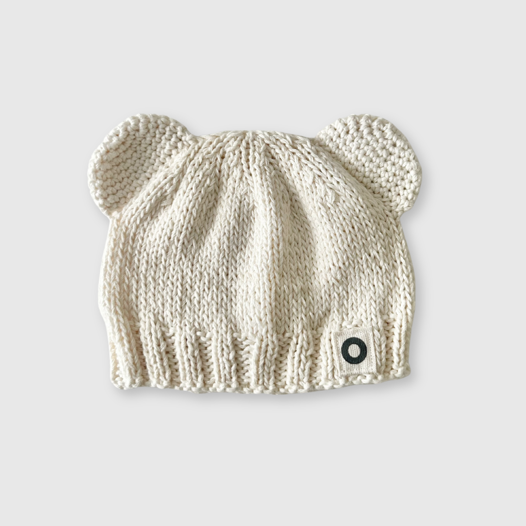 Baby Bear Beanie - Vanilla