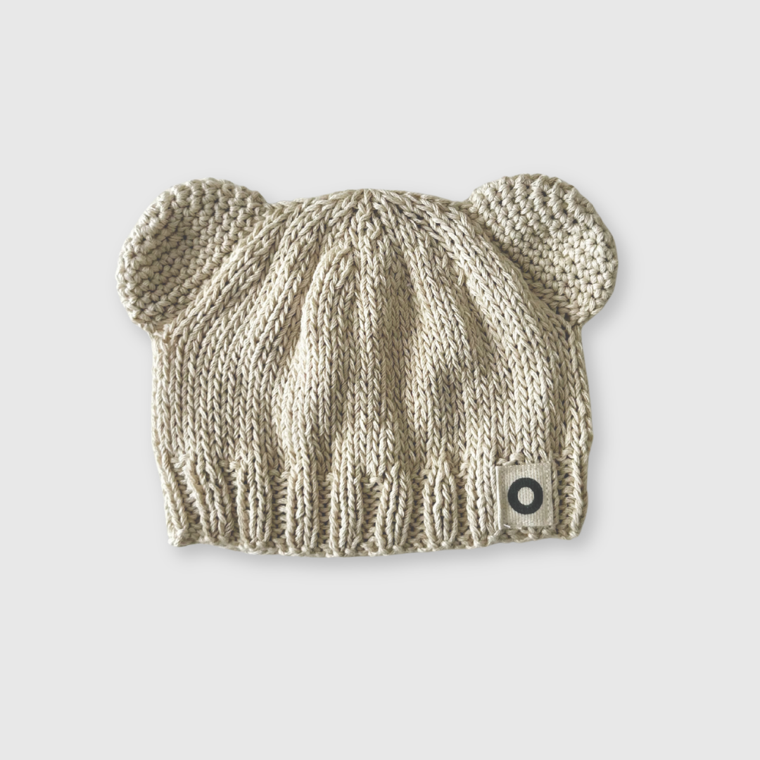 Baby Bear Beanie - Oatmeal