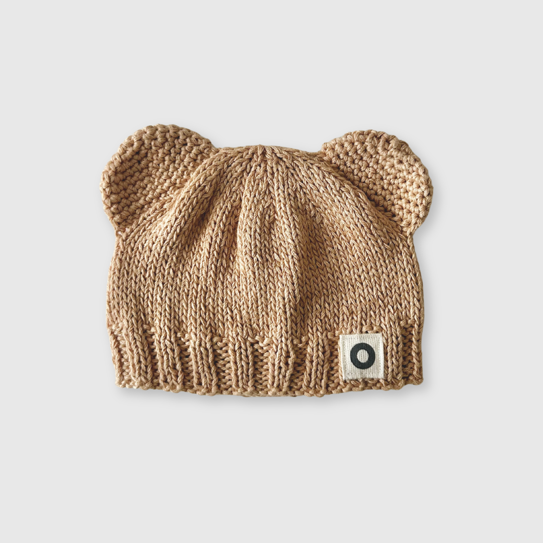 Baby Bear Beanie - Camel