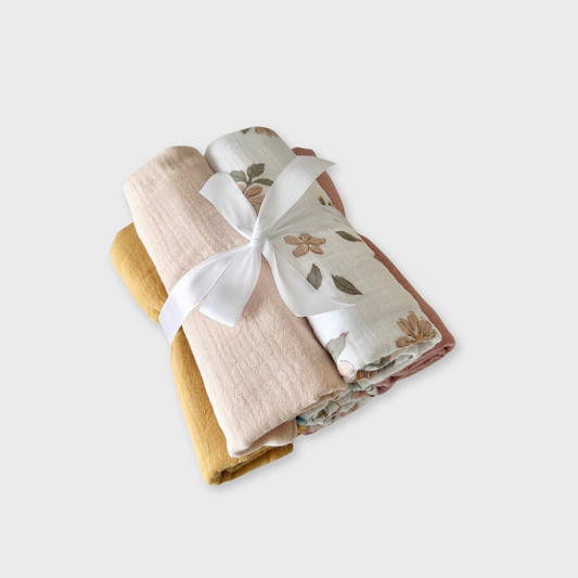 Burp Cloths - Pack of 5 - Floral