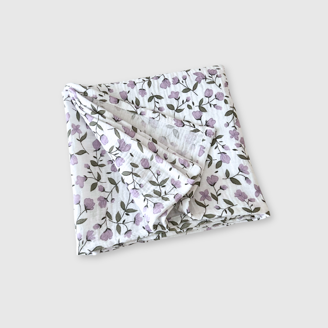 Muslin Blanket - Lilac Meadow