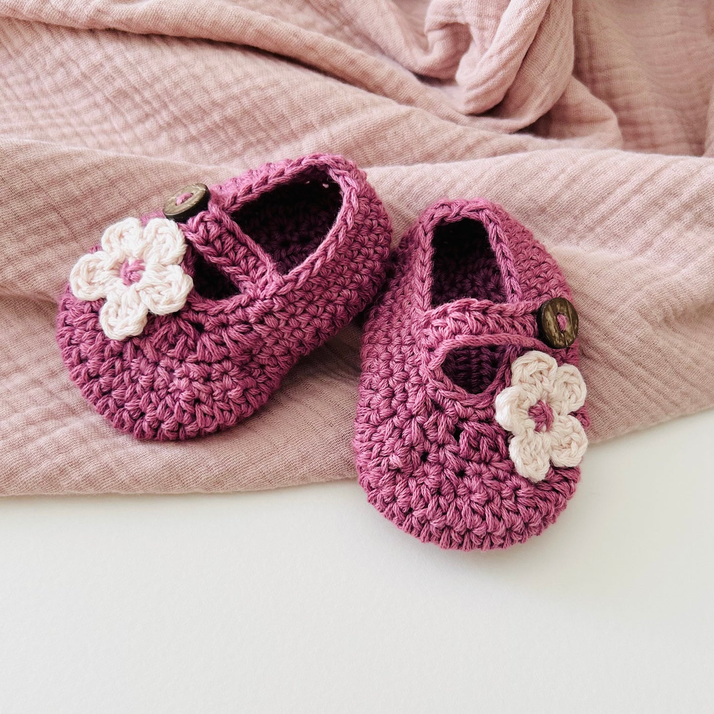 Daisy Bootees - Plum