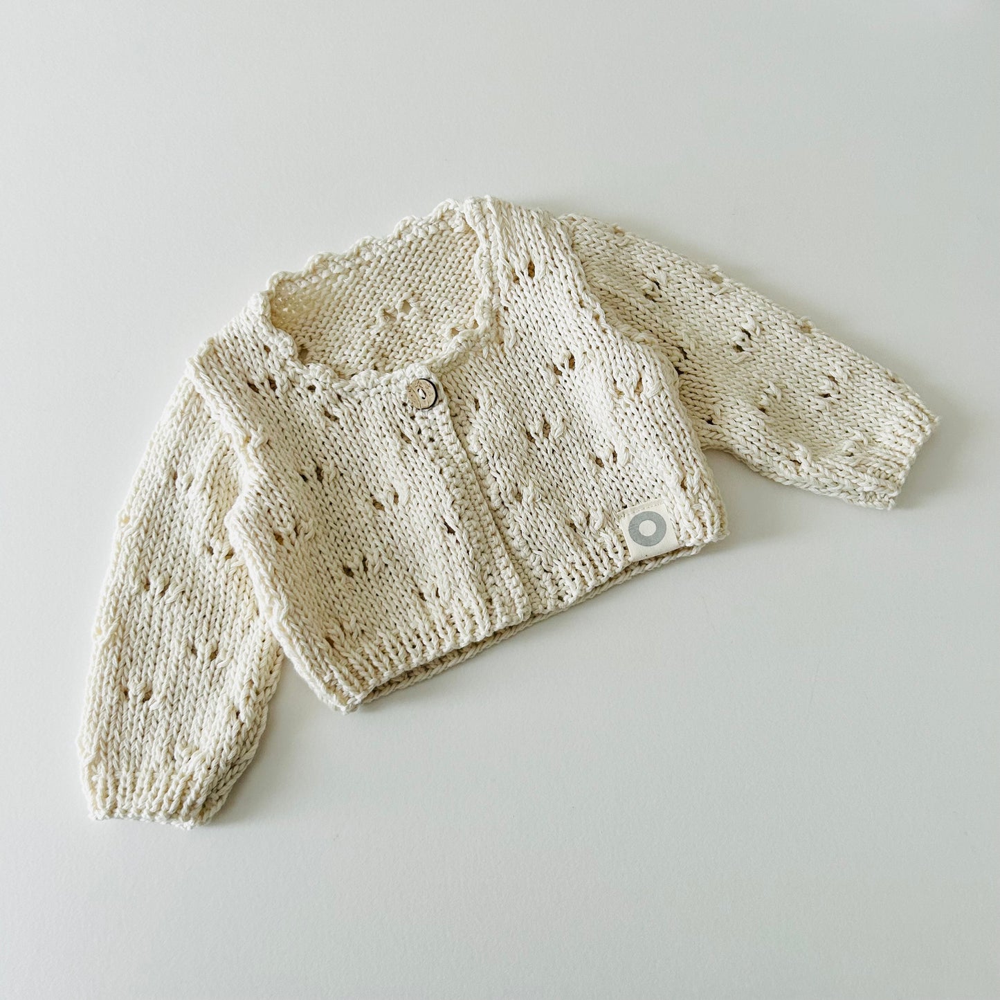 Pointelle Cardigan - Vanilla