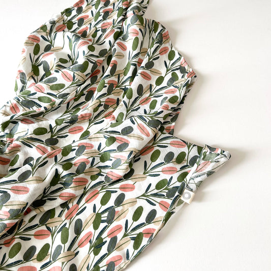 Muslin Blanket - Peach Floral