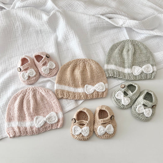 Baby Bow Bootees