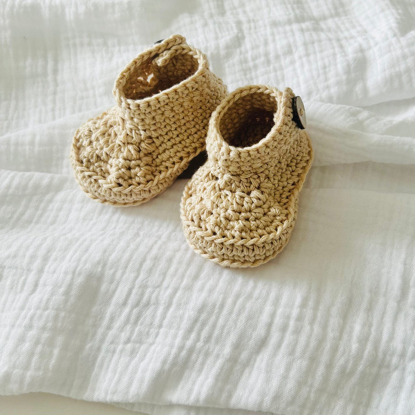 Ankle Bootees - Biscuit