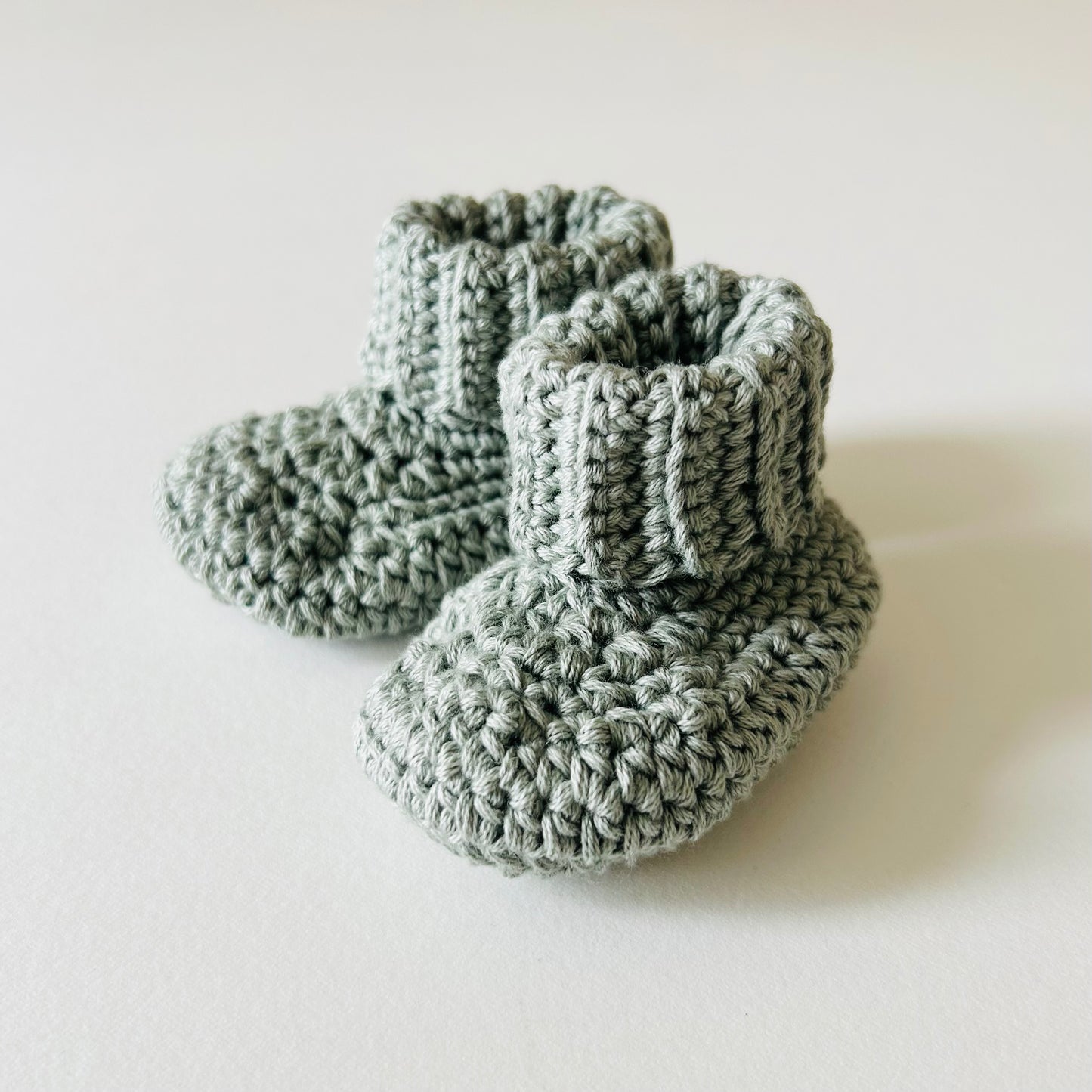 Ribbed Bootees - Slate