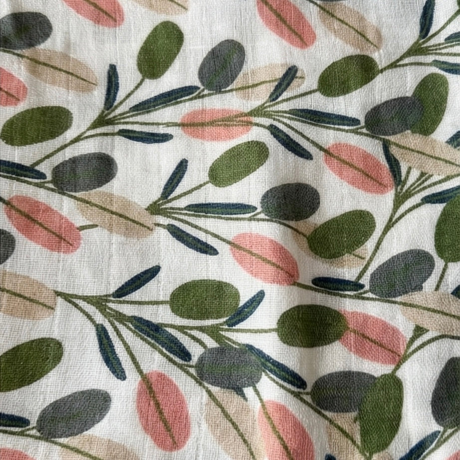 Muslin Blanket - Peach Floral
