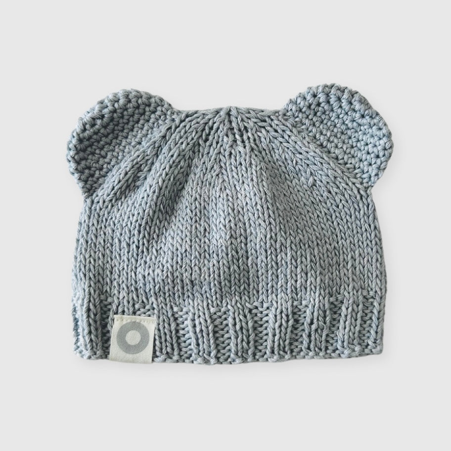 Bear Beanie - Dusty Blue