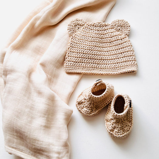 Bear Gift Set - Biscuit