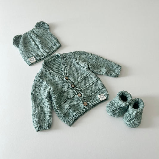 Vintage Cardigan - Pale Olive