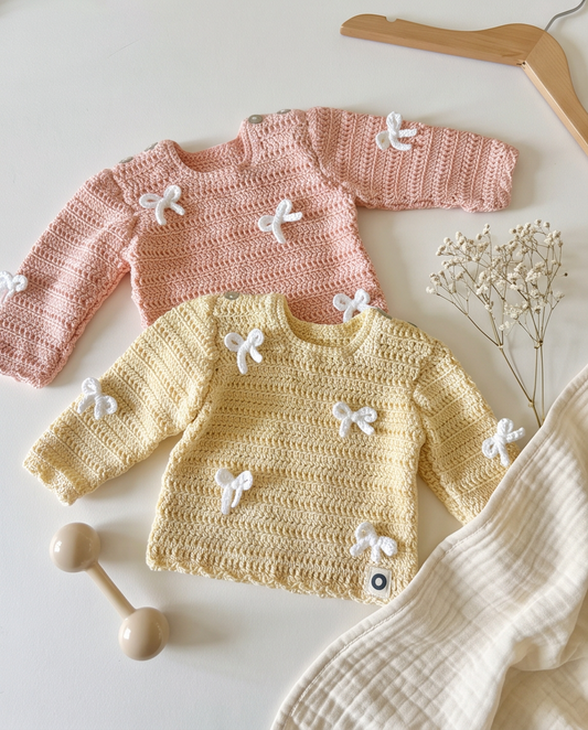 Baby Bow Jersey - Petal Pink