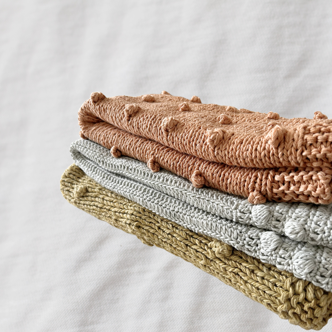 Bobble Blanket - Ochre