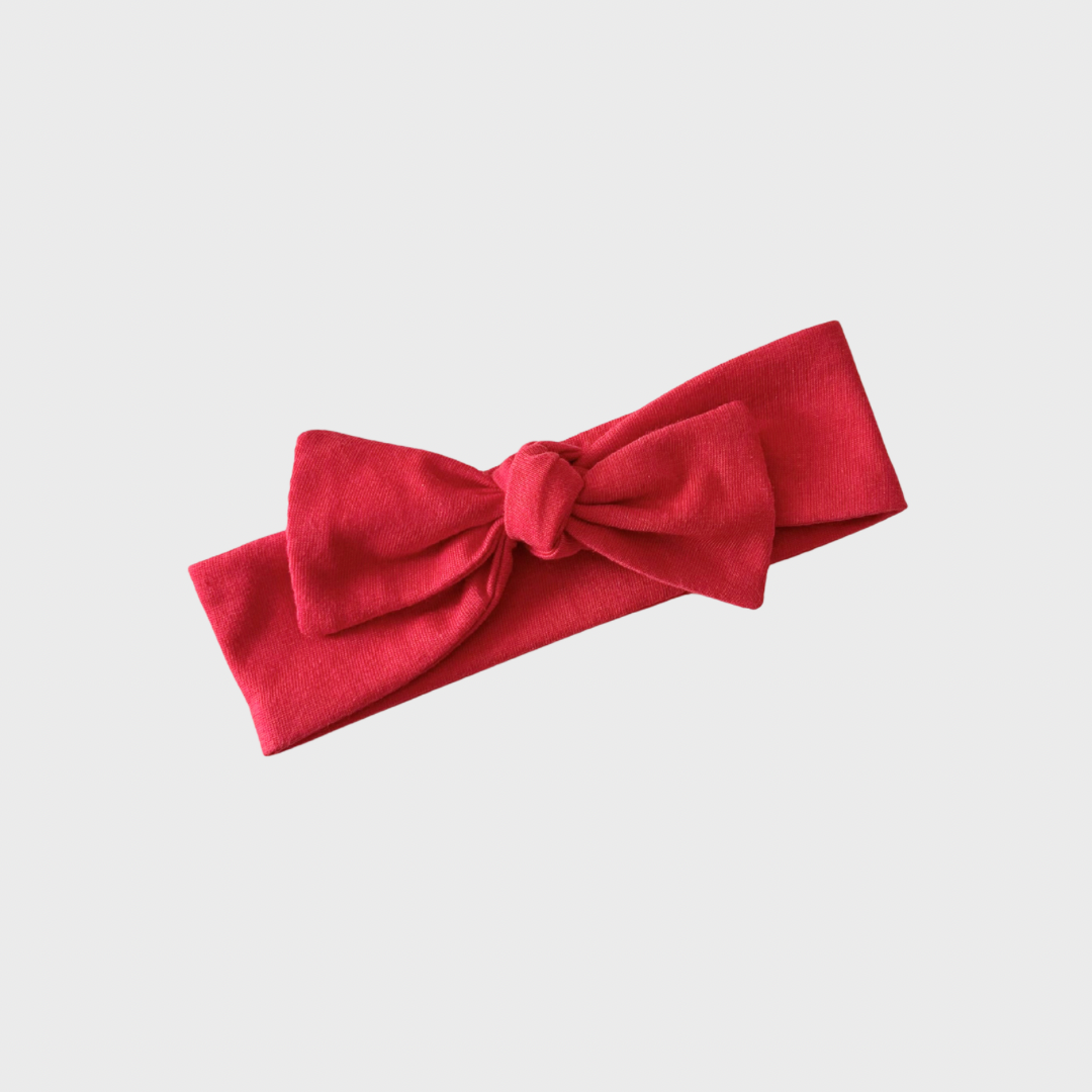 Bow Headband - Red