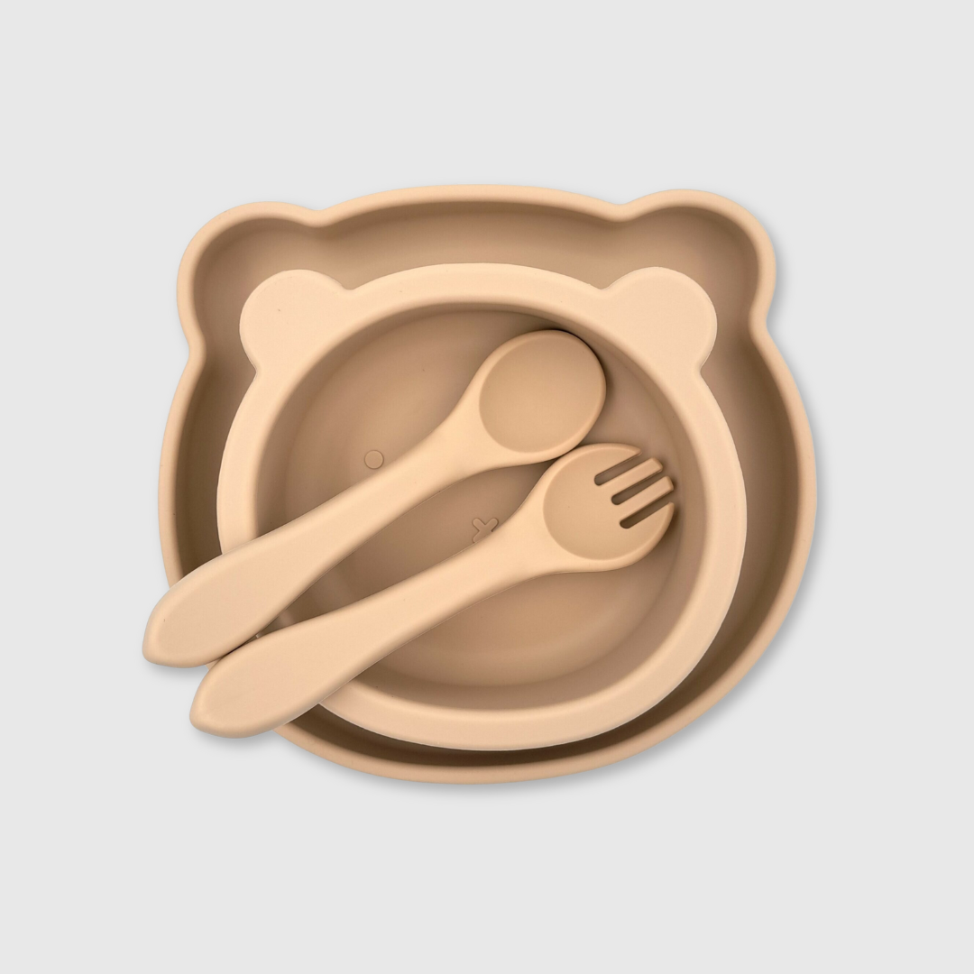 Silicone Feeding Set - Oatmeal