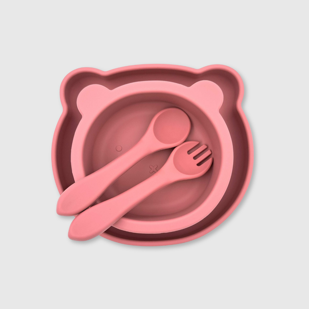 Silicone Feeding Set - Rose
