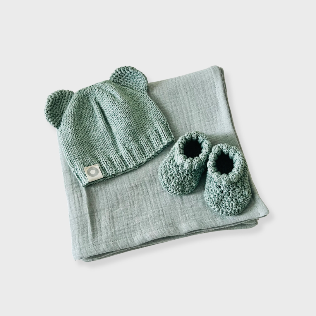 Bear Gift Set - Pale Olive