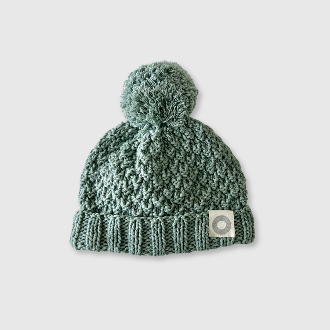 Waffle Beanie - Pale Olive
