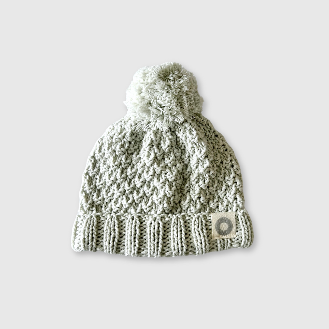 Waffle Beanie - Stone-Grey