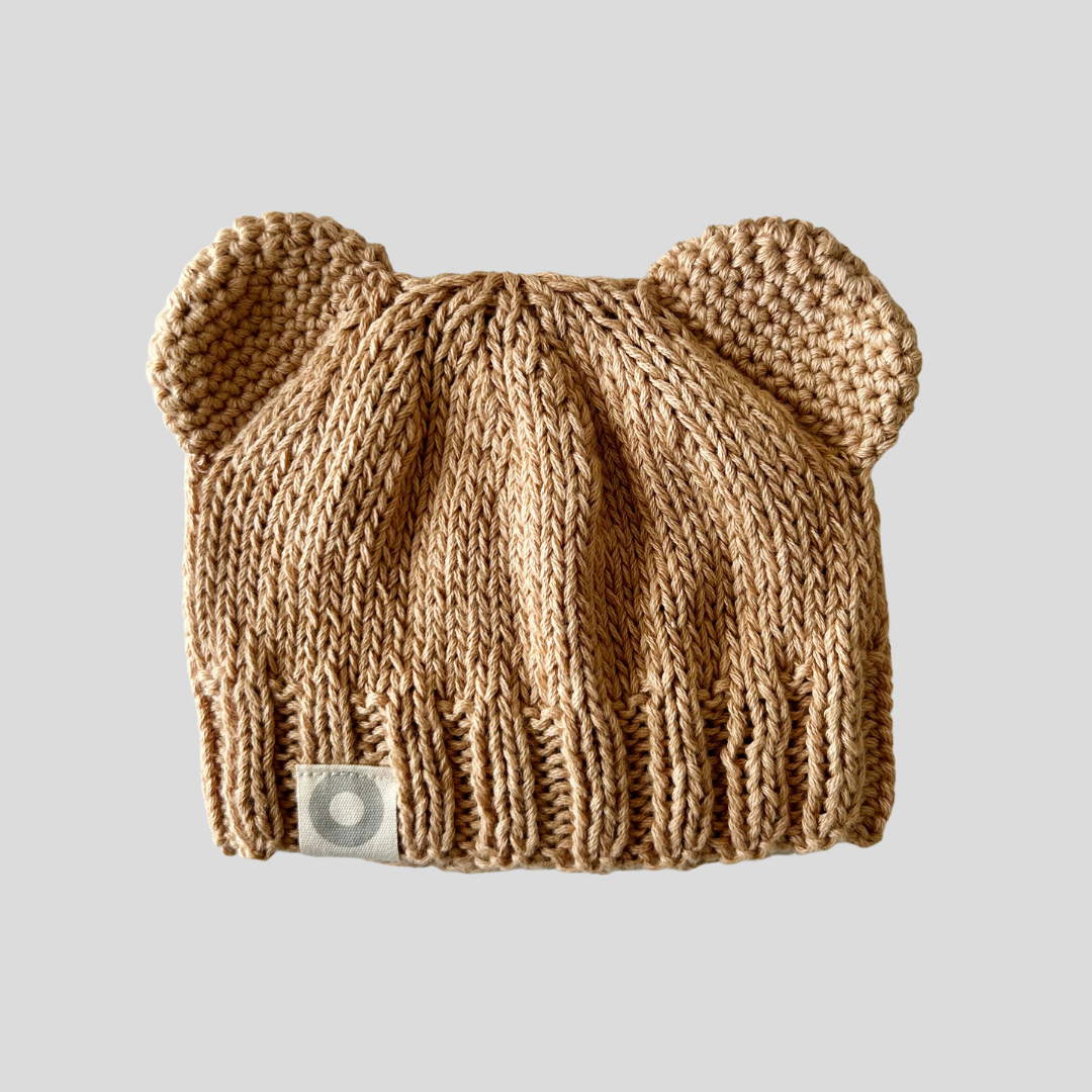 Baby Bear Beanie - Camel