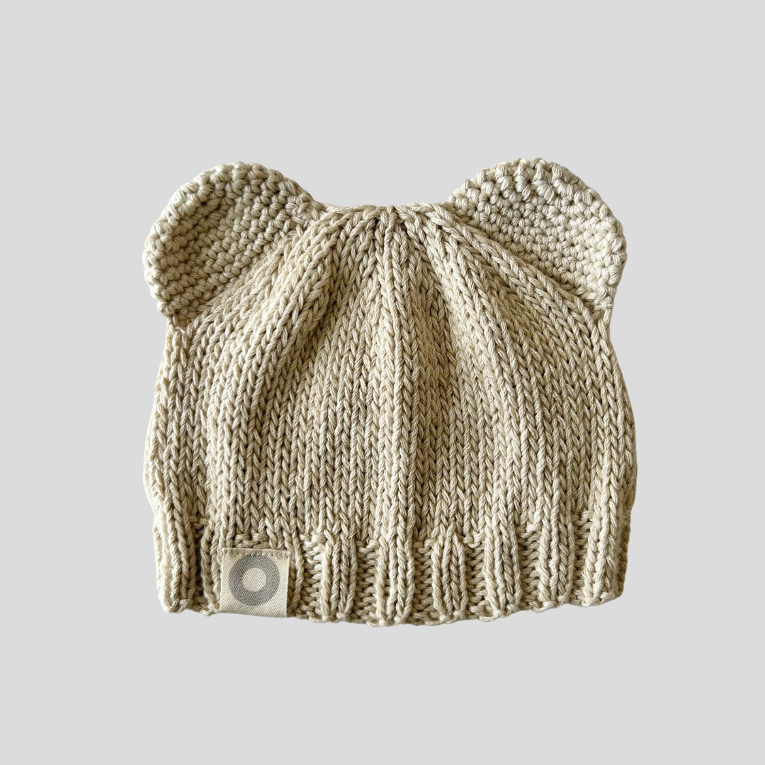 Baby Bear Beanie - Oatmeal