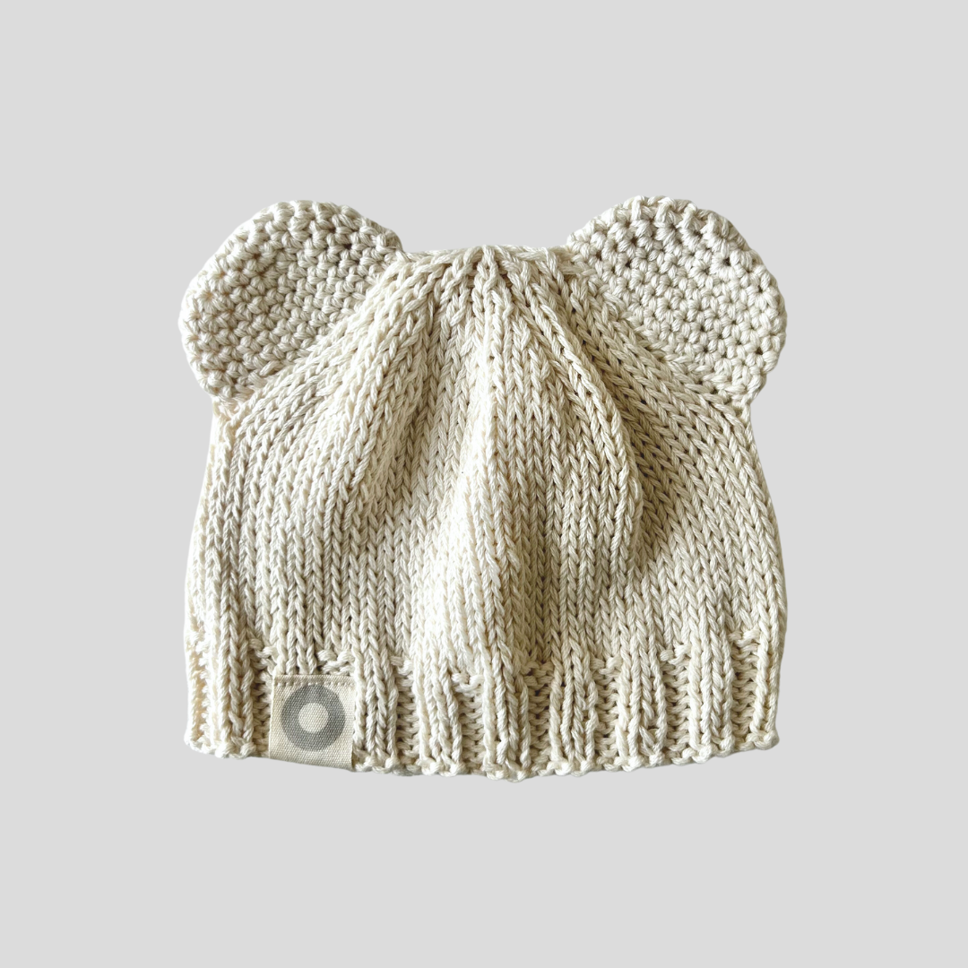Baby Bear Beanie - Vanilla