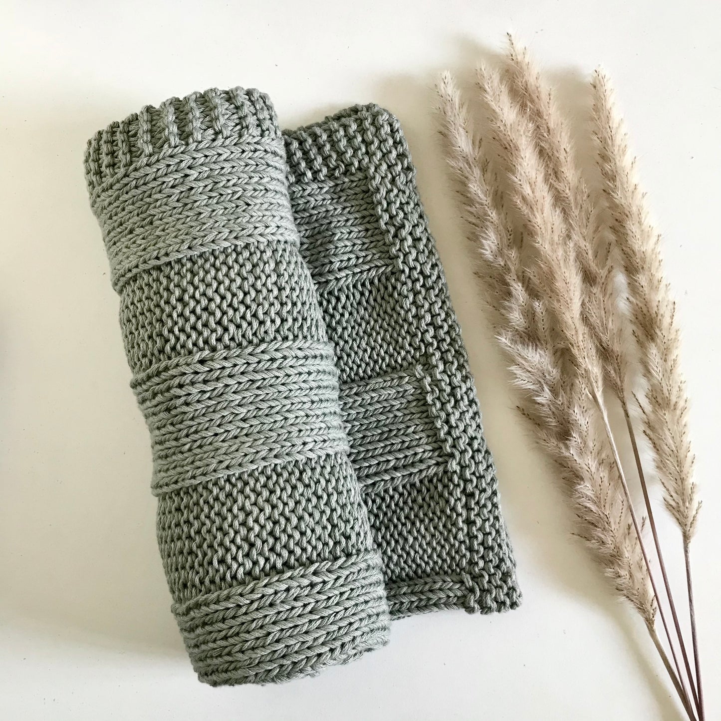 Knitting Kit - Ribbed Baby Blanket