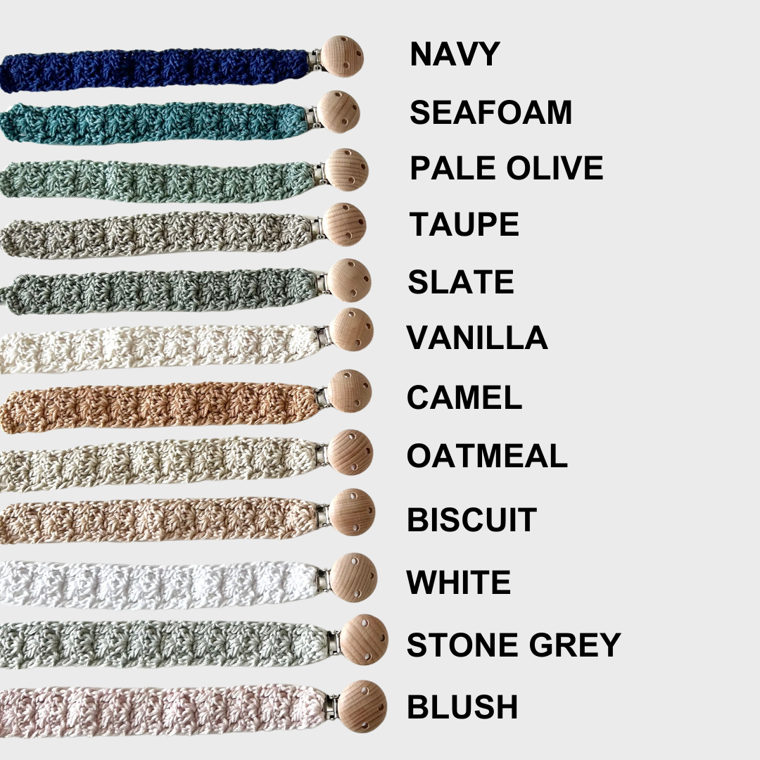 Crocheted Pacifier Clip