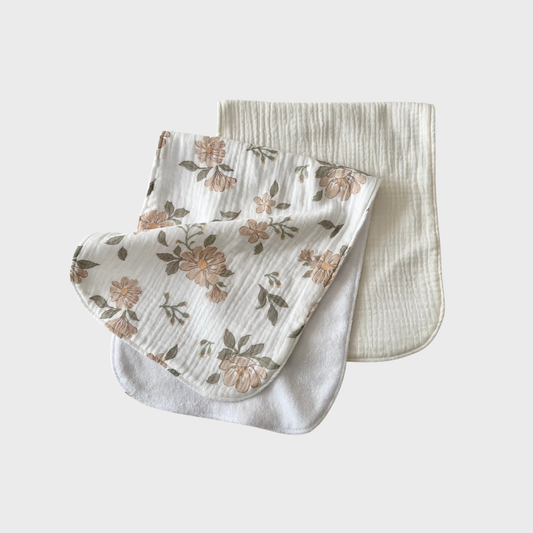 Burp Cloths - Pack of 2 - Floral