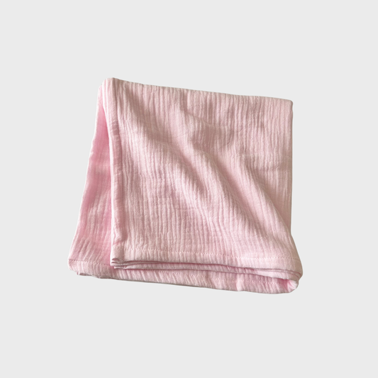 Muslin Blanket - Pastel Pink