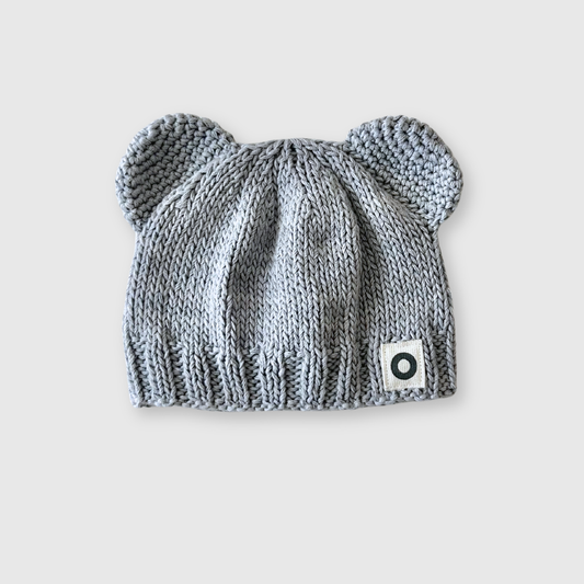 Bear Beanie - Dusty Blue