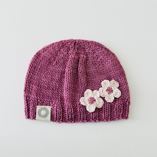 Daisy Beanie - Plum