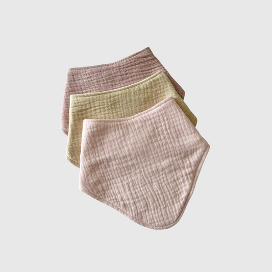 Dribble Bibs - Pack of 3 - Pink Blossom