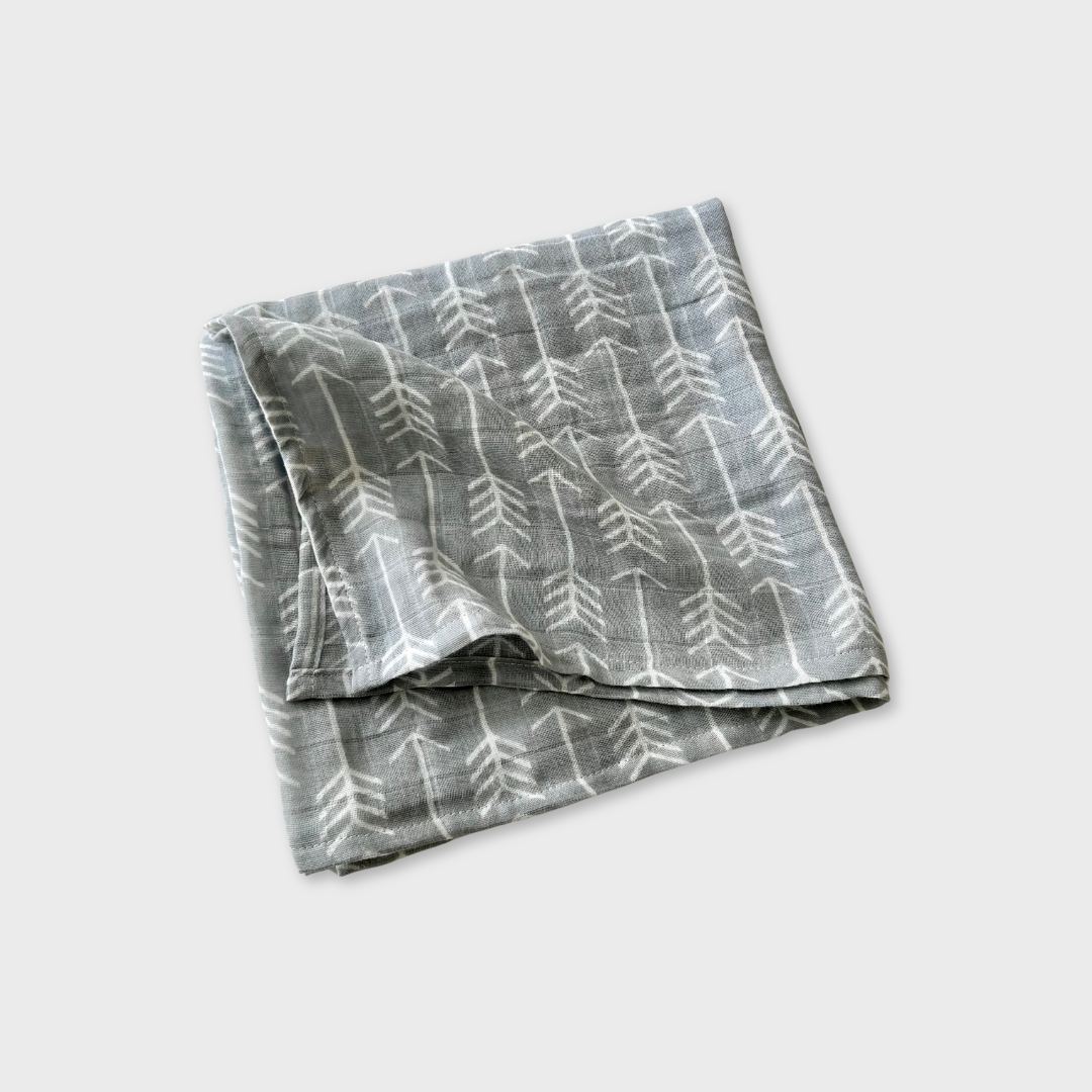 Muslin Blanket - White Arrow