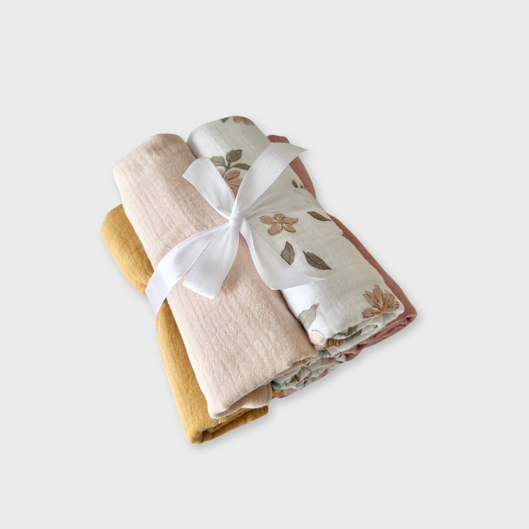 Burp Cloths - Pack of 5 - Floral