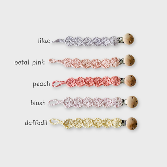 Picot Pacifier Clip