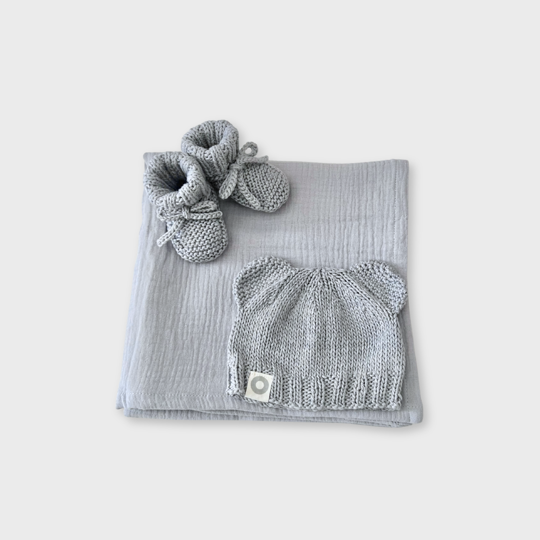 Bear Gift Set - Dusty Blue