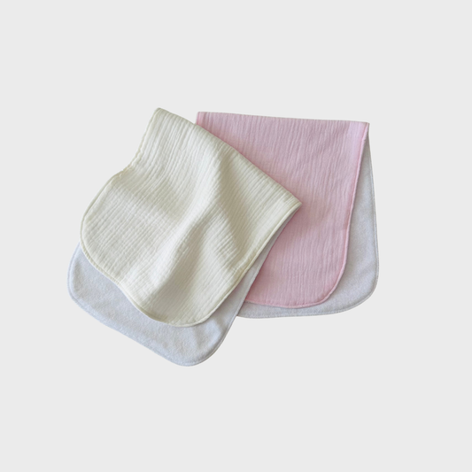 Burp Cloths - Pack of 2 - Pastel Pink