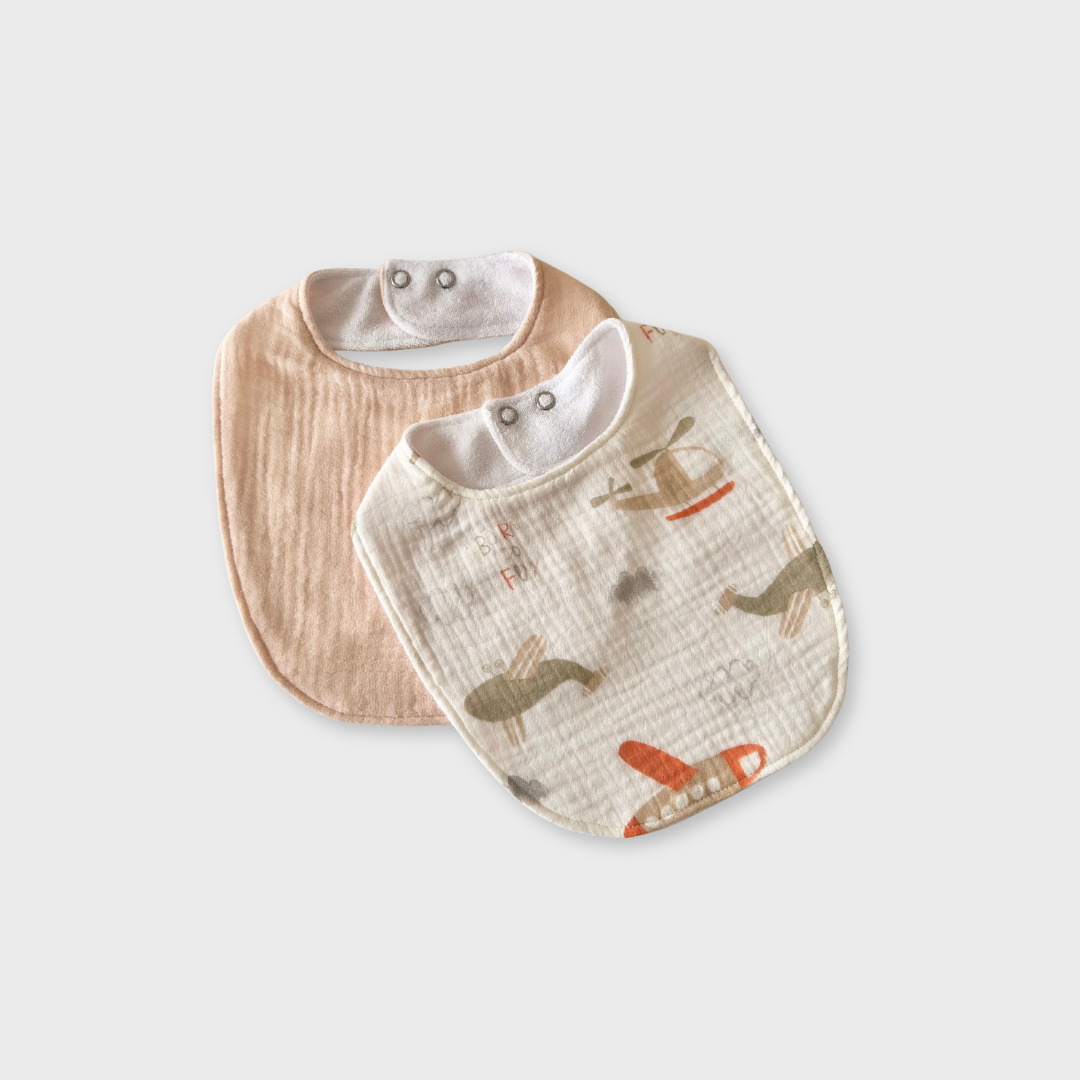 Baby Bibs - Pack of 2 - Born to fly