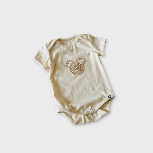 Baby Bear Bodysuit - Biscuit