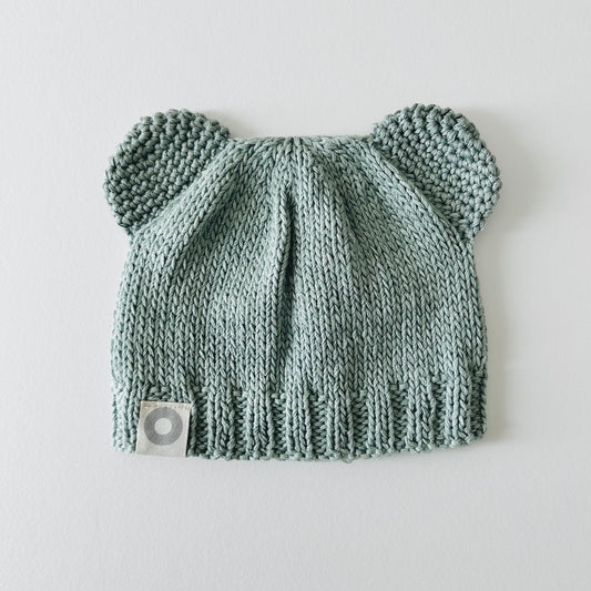 Bear Beanie - Pale Olive
