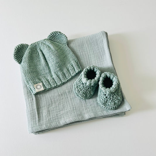 Bear Gift Set - Pale Olive