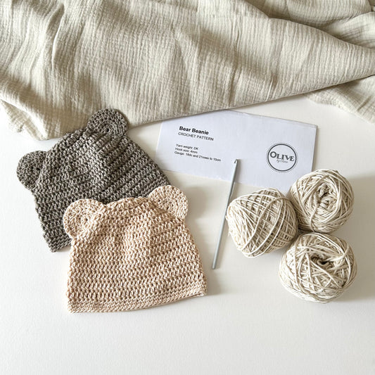 Crochet Kit - Bear Beanie