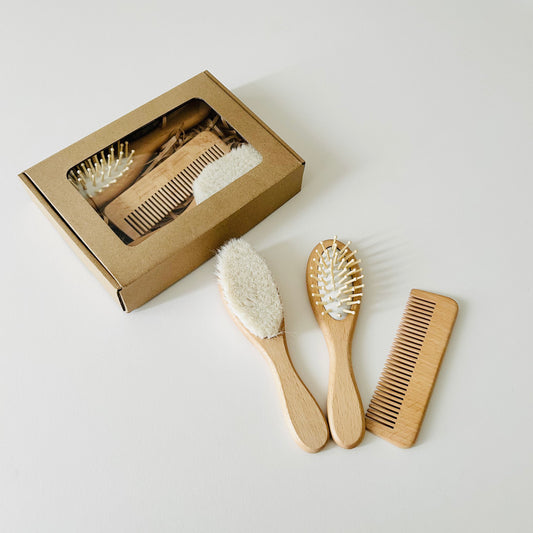 Hair Brush Set - 3-Piece