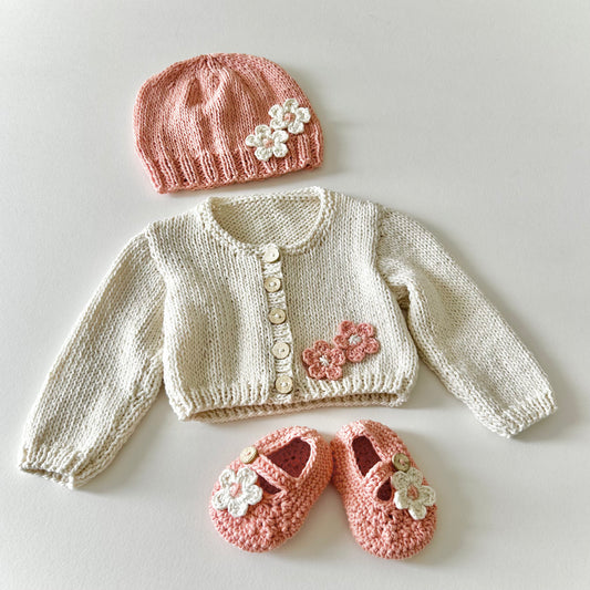 Daisy Gift Set - Peach & Vanilla - 3-6 months