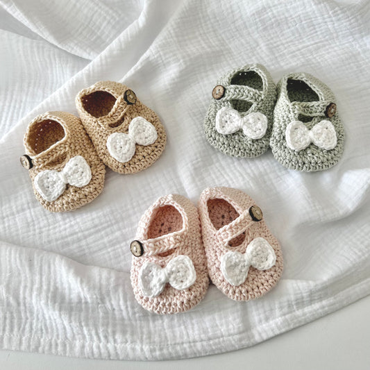 Baby Bow Bootees