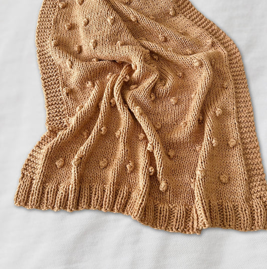 Bobble Blanket - Ochre